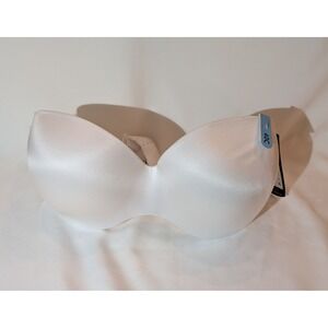 Maidenform Strapless Bra Stay Up Power Band White 40C